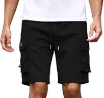 Amazon.com: Mens Summer Cargo Shorts 2025 Elastic Waist ...
