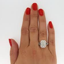 Get the yes with a james allen® ring! 4 Carat Emerald Cut Diamond Engagement Ring Ara Diamonds