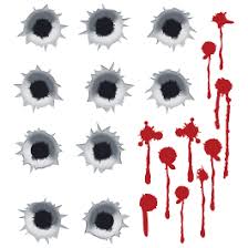 Free for commercial use no attribution required high quality images. Bloody Bullet Holes Wall Decals Pack Dezign With A Z