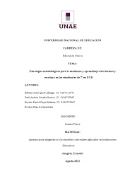 Piensa Final de Edwin Quito