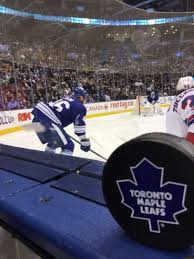 scotiabank arena section 120 row 1 home of toronto maple