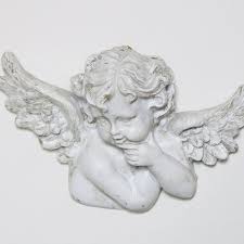 Vintage mirror italy fomerz ornate wall italian floral florentine wood frame. Winged Cherub Wall Art