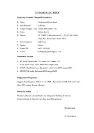 Saya sangat berharap akan diberik kesempatan. 21 Contoh Cv Lamaran Kerja Daftar Riwayat Hidup Yang Baik Dan Benar Balubu