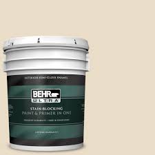 Behr Ultra 5 Gal 22 Navajo White Semi Gloss Enamel Exterior Paint And Primer In One 585005 The Home Depot behr ultra 5 gal 22 navajo white semi gloss enamel exterior paint and primer in one