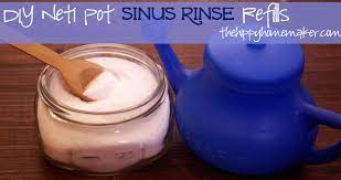 Diy Neti Pot Sinus Rinse Refills Neti Pot Sinusitis Sinus Rinse Recipe