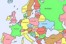 Pe harta europei sunt afisate toate tarile cu steaguri, locuri celebre si simboluri ale regiunilor. Decizia Care Poate Schimba Harta Europei Va Fi O Reunificare PaÈnicÄ Cele DouÄ ÈÄri Care Se Pot Uni