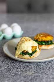 Pour a small amount of melted butter on the top of each. Crab Cake Eggs Florentine Sous Vide A Nerd Cooks