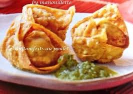 Wonton Frits Au Poulet Recettes De Cuisine Recette Asiatique Cuisine Asiatique
