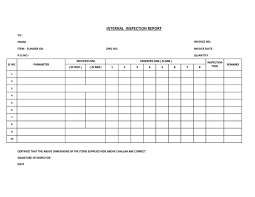 Conclusions from activities carried out to this end are presented in this report. Quality Inspection Report Template Insymbio
