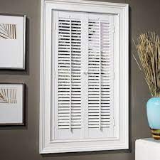 Allen Roth 23 In To 25 In W X 24 In L Colonial White Faux Wood Interior Shutter Lowes Com Interior Shutters Wood Interiors Faux Wood