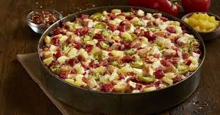 Bj S Restaurant Deep Dish Pizza Spicy Hawaiian Chicken Grilled Chicken Smoked Bacon Pineapple Jalapenos And Seasoned Tomatoes Chicago Style Deep Dish Pizza Deep Dish Pizza Smoked Bacon