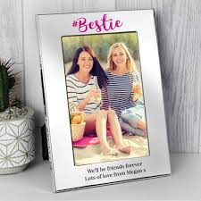 Personalised Bestie 4x6 Silver Photo Frame Friends Gifts For