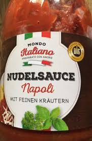 Original pizza tonno auf luftigem hefeteig. Nudelsauce Napoli Mondo Italiano 420 G