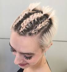 Corn row braids are not just for ethic women. 40 Gorgeous Braided Hairstyles For Short Hair Tutorials And Inspiration
