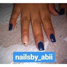 Descubre la mejor forma de comprar online. Abigail Unas Unas Acrilicas En Color Azul Marino Nude Facebook