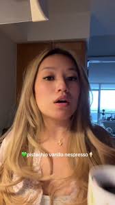 Trying Pistachio vanilla nespresso 💚🍦