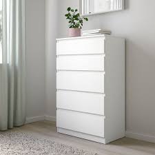 Kullen White Chest Of 5 Drawers 70x112 Cm Ikea Commode 5 Tiroirs Mobilier Blanc De Chambre Ikea Kullen