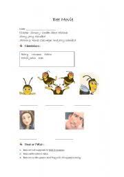 Bee movie quiz now play this via selecting your answer on what is the release date of the movie bee movie?. Bee Movie Worksheet Esl Worksheet By Jllkjm