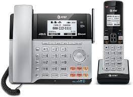 Amazon Com At T Tl86103 2 Line Corded Cordless For Small Business With Answering Machine 2 Mailboxes Connect To Cell Caller Id Announcer Intercom Line Power Long Range Expandable To 12 Handsets Office Products