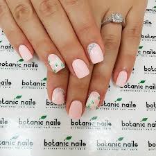 This square nail design combines nail art and a very cute pink french tipped nails, perfect for a cute, feminine look. White And Light Pink Nails Nail And Manicure Trends
