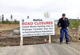 Hundreds of british columbians are away from their homes, others are without clean drinking water and one person is dead after a weekend of heavy rain flooded homes and washed away roads in. First Nations Block Roads To Stop The Moose Hunt In B C S Interior Goldstream News Gazette