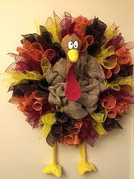 Sil S Turkey Mesh Burlap Wreath Fall Mesh Wreaths Turkey Wreath Wreath Crafts