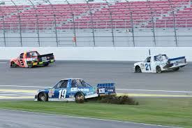 The camping world truck series will kick off 16 national series tripleheader weekends in 2021, including at circuit of the americas (may 22) and nashville the series will also share the stage with the nascar cup series on saturday, june 26 in pocono as all three national series take part in the. Austin Cindric 19 Spins Off Into The Grass During Nascar Camping World Truck Series At Las Vegas Motor Speedway In Las Vegas Saturday Sept 30 2017 Bridget Bennett Las Vegas Review Journal
