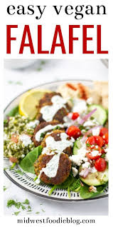 Easy Vegan Falafel Midwest Foodie Recipe Falafel Recipe Easy Falafel Falafel Recipe