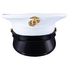 Complete Em White Vinyl Frame Cover Marine Corps Dress Blues Blue Vinyl Usmc Dress Blues