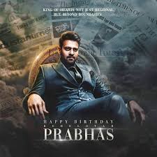 Now, fans have released another poster. Prabhas Birthday Cdp Highlights Appeal Beyond Boundaries Tamil News Indiaglitz Com