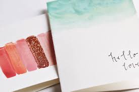 15% off with code celebrationz. Diy Watercolor Cards With Calligraphy And Glitter The Pastiche