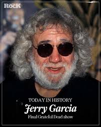 30 years ago today, Jerry Garcia played his final show with the Grateful  Dead, at Soldier Field in Chicago. He died exactly a month later. 📸 Walter  Weissman/ZUMA Wire