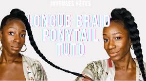 Très à la mode depuis plusieurs années, la tresse épis de blé se place en moins de 5 min sur un chignon. Tuto Afro Hairstyle Longue Tresse Queue De Cheval Sleek Braided Ponytail Youtube