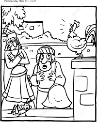 You might also be interested in coloring pages from good friday, jesus' holy week in jerusalem categories. Coloring Page Of Rooster And Peter Denying Jesus Royalty Free Cliparts Vectors And Stock Illustration Image 126874039