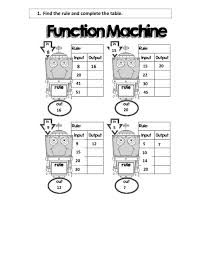 Function tables provide us with basically a key to how a system works. What S The Rule Worksheet