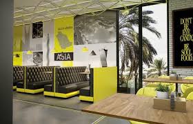 Modern Fast Food Restaurant Interior Design Hail Saudi Arabia Cas Modern Restaurant Design Restaurant Interior Restaurant Interior Design