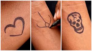 Ink pens have become more popular in recent years. Fire Skull Tattoo A Simple Heart Tattoo Idea Youtube