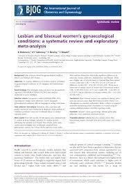 Is independent medical examination necessary? Pdf Lesbian And Bisexual Women S Gynaecological Conditions A Systematic Review And Exploratory Meta Analysis