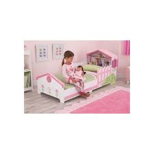 Lit pour petite fille pas cher avec motif bebe chat en tête et. Lit Fille Maisonnette