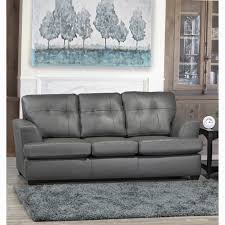 You may say that leather cover. Travis Premium Grey Top Grain Leather Tufted Sofa