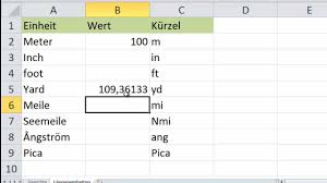 Finden sie hier traueranzeigen, todesanzeigen und beileidsbekundungen aus ihrer tageszeitung oder passende hilfe im trauerfall. Excel Umwandeln Von Langenmassen Umrechnung Von Meter Zu Yard Feet Meile Youtube