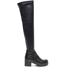 MIGATO Μαύρη μπότα πάνω από το γόνατο MS9214-L14 < Γυναικείες Μπότες -  Γυναικεία Παπούτσια | MIGATO