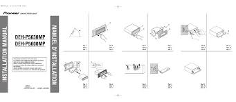 Pioneer Deh P5600mp Installation Manual Pdf Download Manualslib
