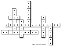 Kreuzworträtsel zum ausdrucken mit lösungen. Kostenlose Kreuzwortratsel Fur Kinder