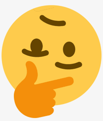 Download free mixed memes transparent pngs. Png Youthinkwrong Thinking Face Emoji Meme 1024x1024 Png Download Pngkit