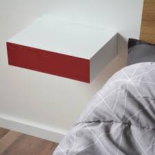 Red Violet Ral4002 Custom Color Paint Wall Mounted Bedside Table Wall Mounted Bedside Table Floating Nightstand Bedside Table