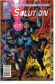 Then when image went on their own, malibu launched ultraverse and bravura brands as replacements, along with reviving golden age public domain heroes under the malibu line. 13 The Solution Ultraverse From Malibu Comics Ideas Comics Malibu Comic Books
