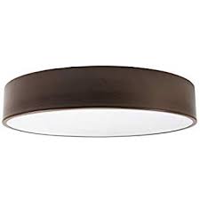 deckenleuchte lampe metallschirm rund 40cm braun 24 watt led modul 3000 kelvin warmweiss integriert deckenlampe sch lampen led deckenleuchte deckenleuchten
