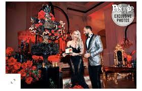 Selling Sunset S Christine Quinn Secretly Got Married Inside Her Gothic Winter Wonderland Wedding Winter Wonderland Wedding Gothic Wedding Wonderland Wedding
