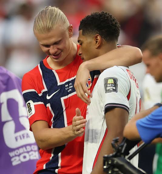 Erling Haaland Reunites with Jude Bellingham at Norway vs England World Cup 2026 Match - Just Jared - Celebrity News and Gossip | Entertainment